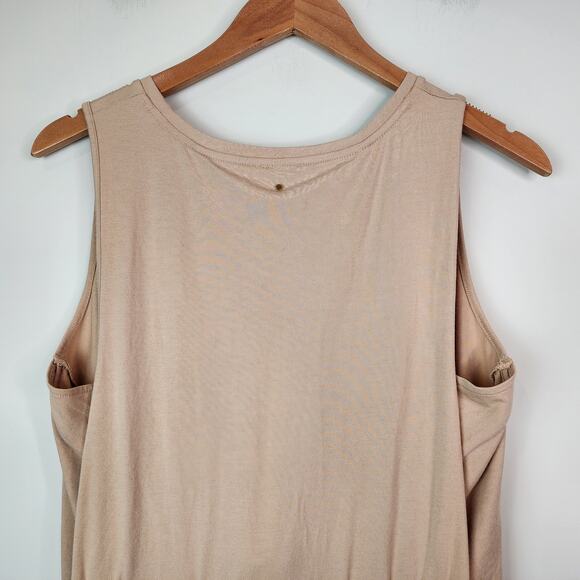 Cuyana Drape Back Sleeveless Dress Quartz Size XL - Picture 7 of 8